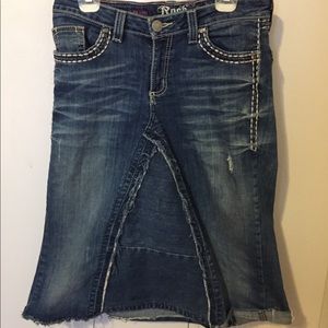 Midi Jean Skirt